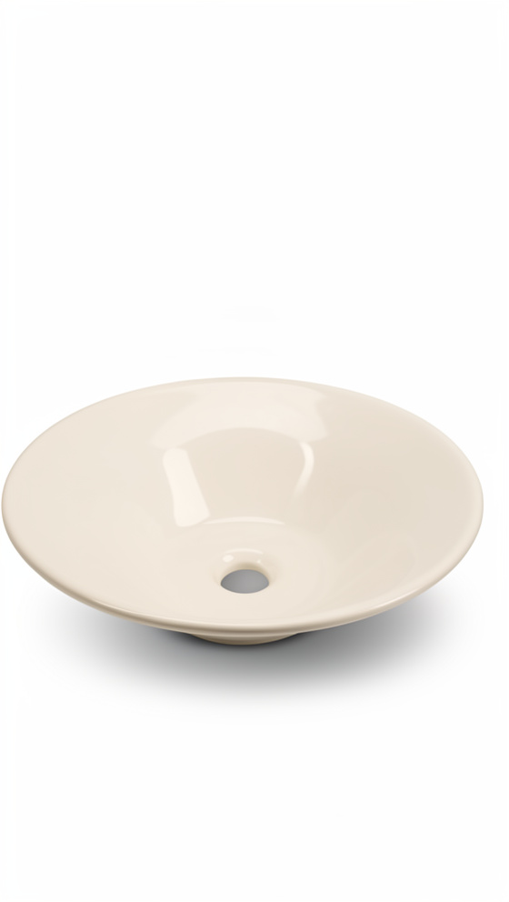 LAVAMANO BLANCO HUESO TIPO PLATON SOBREPONER 40X40