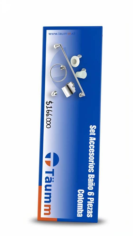 ACCESORIOS PARA BAÑO CROMADOS COD 030701702