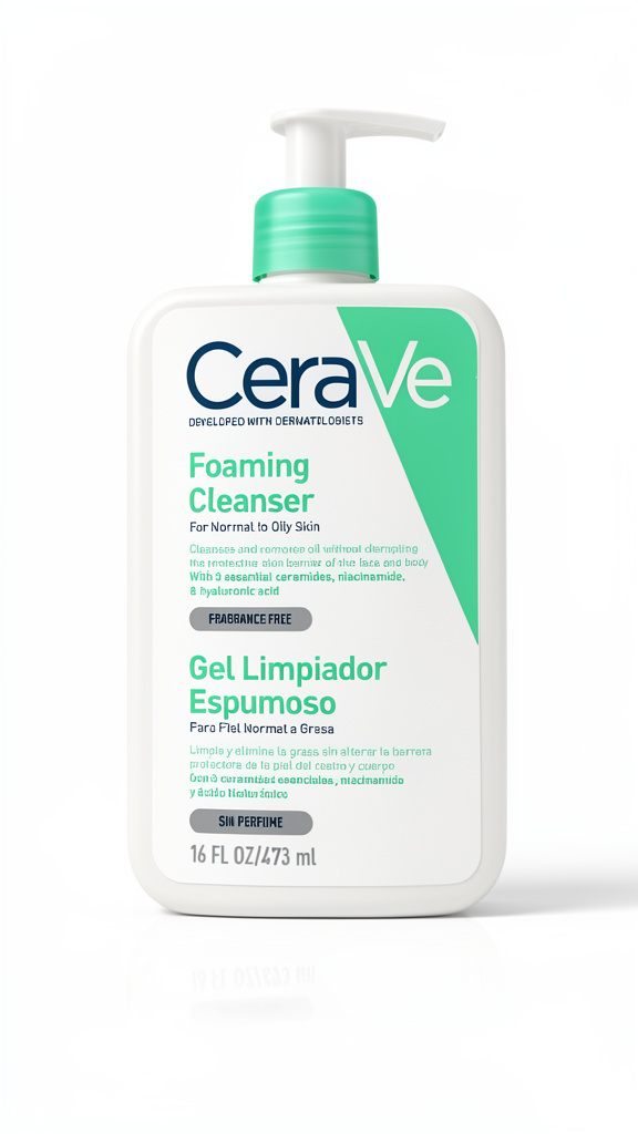 Gel limpiador espumoso cerave 473ml