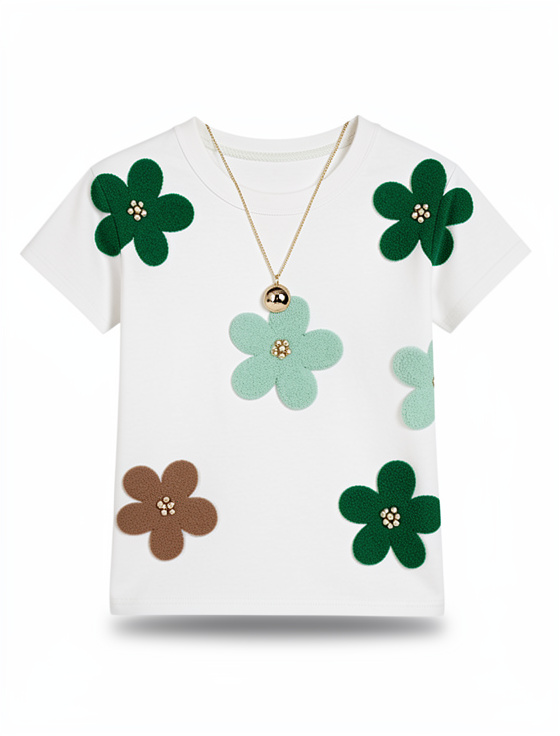 Camisa Floral Verde