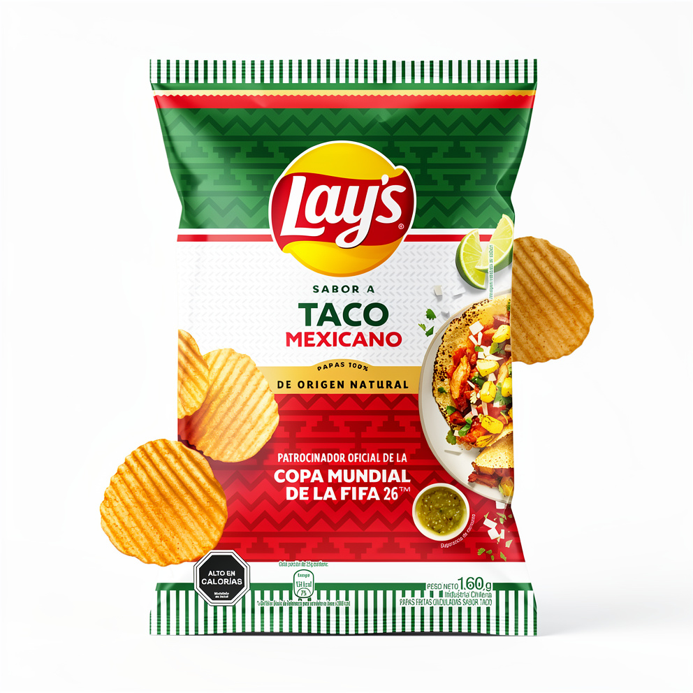 PAPAS LAYS TACO MEXICANO 160 GR