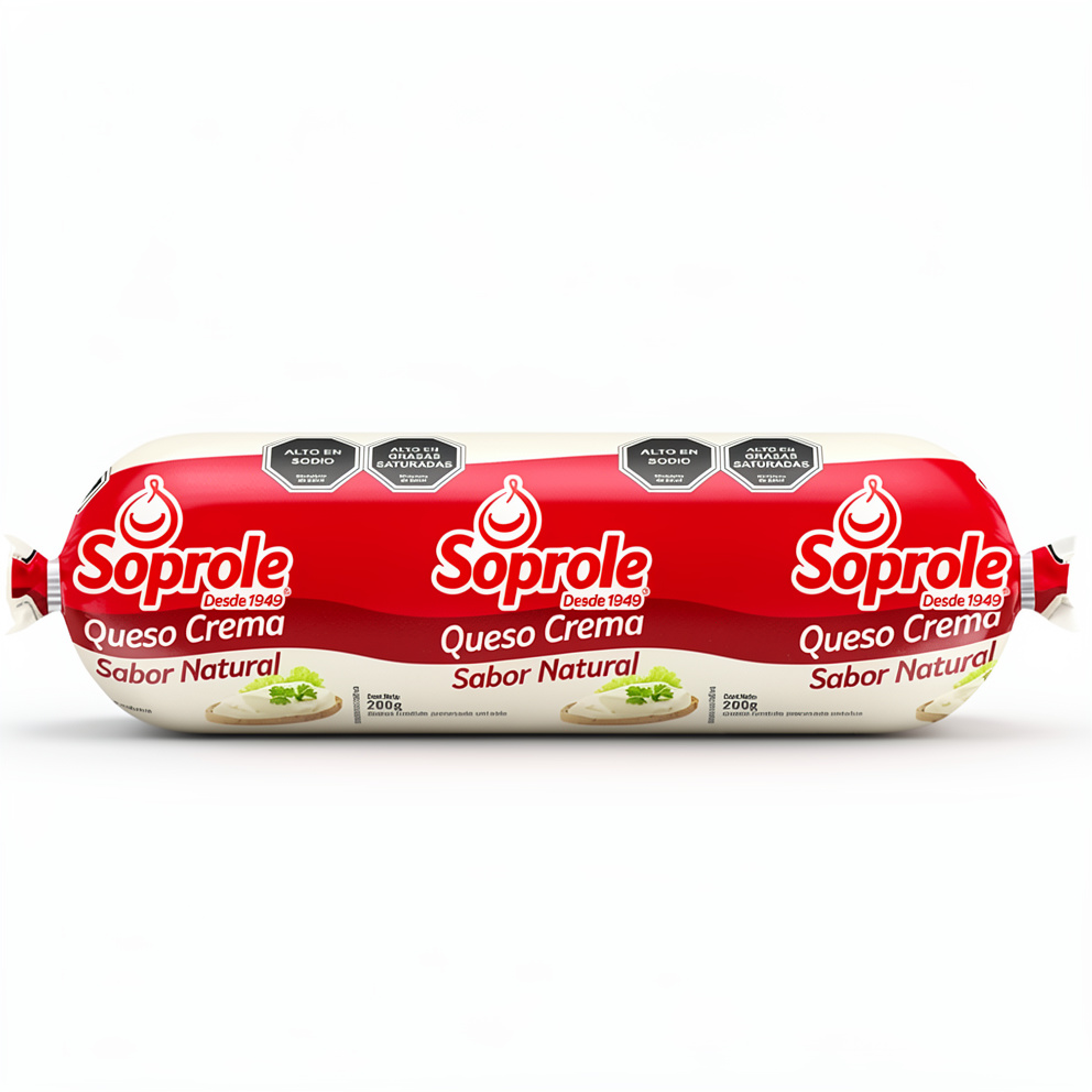 Queso crema Soprole natural 200GR