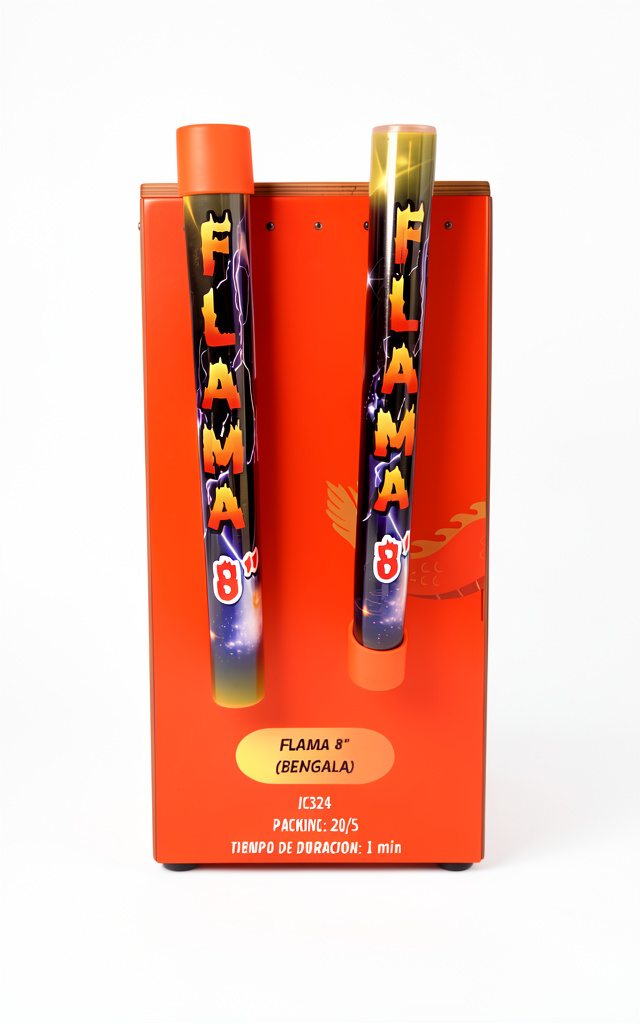 Flama 8’ cajón 20/5 duración 1 minuto