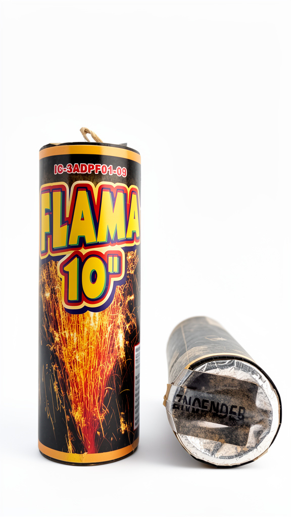 flama fría10’ 3m altura minuto y medio