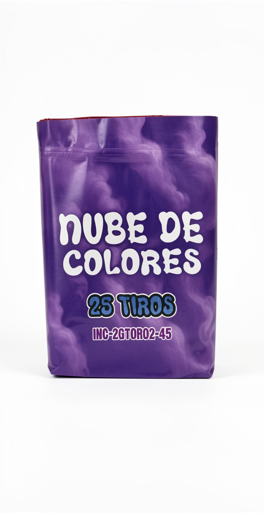 Nube de color morado 25 t cajón x 4 uno