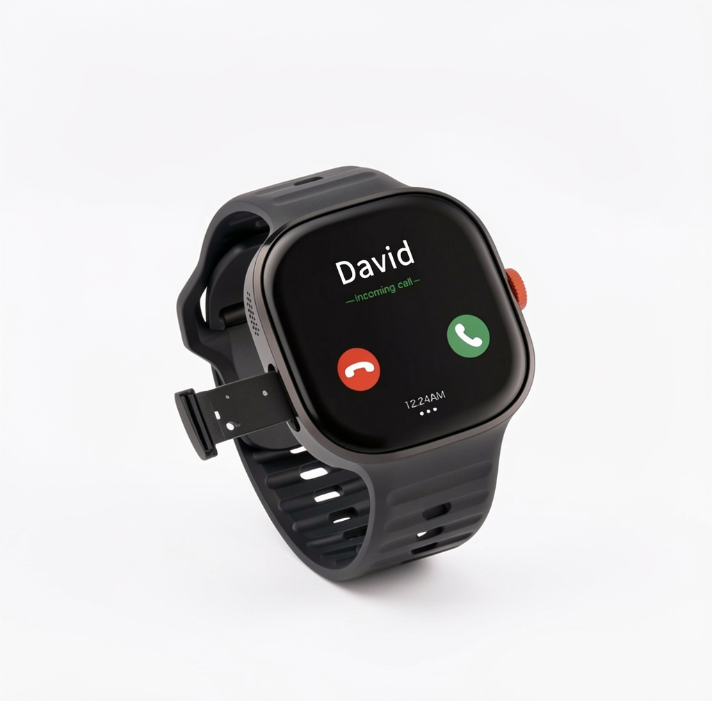Smart Watch 2.16'' AMOLED 4G SIM Card Android Smart Watch with Rotating Camera (3GB+32GB)