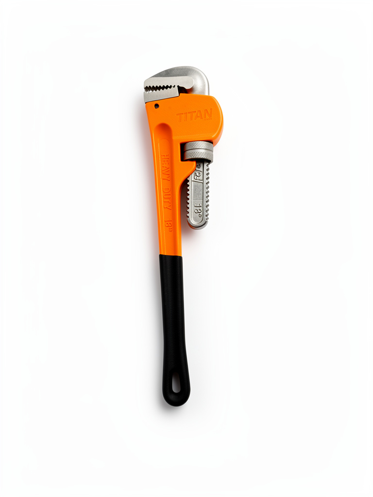Titan llave grifa naranja 18