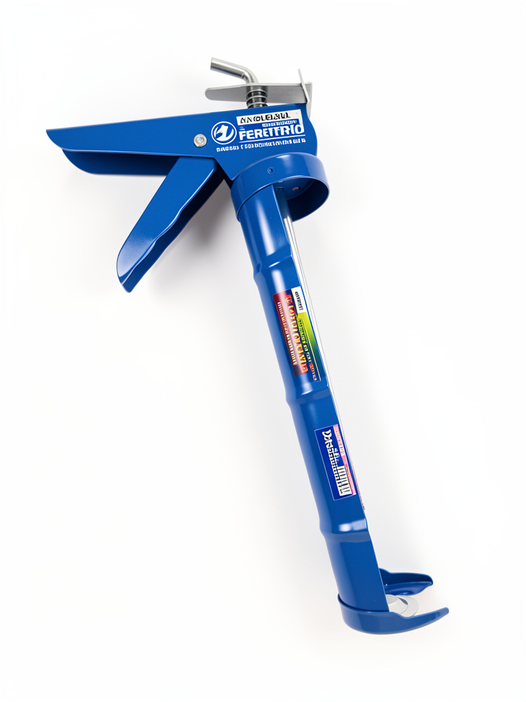 Anclaje azul metalico