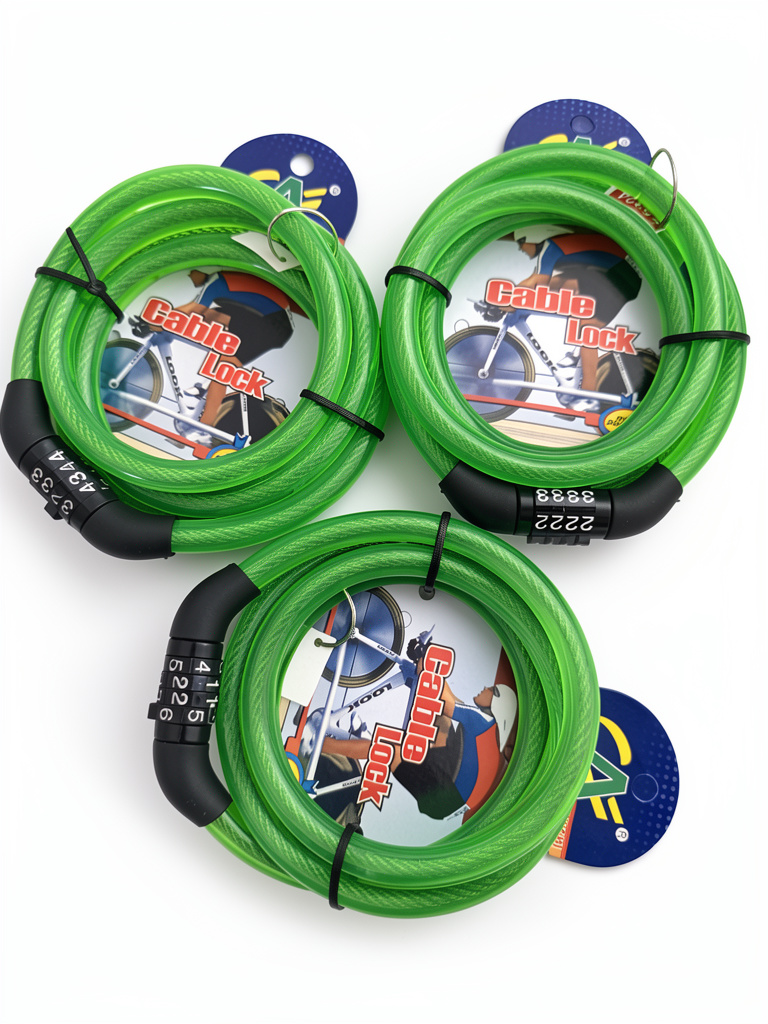 Cable Lock verde con clave