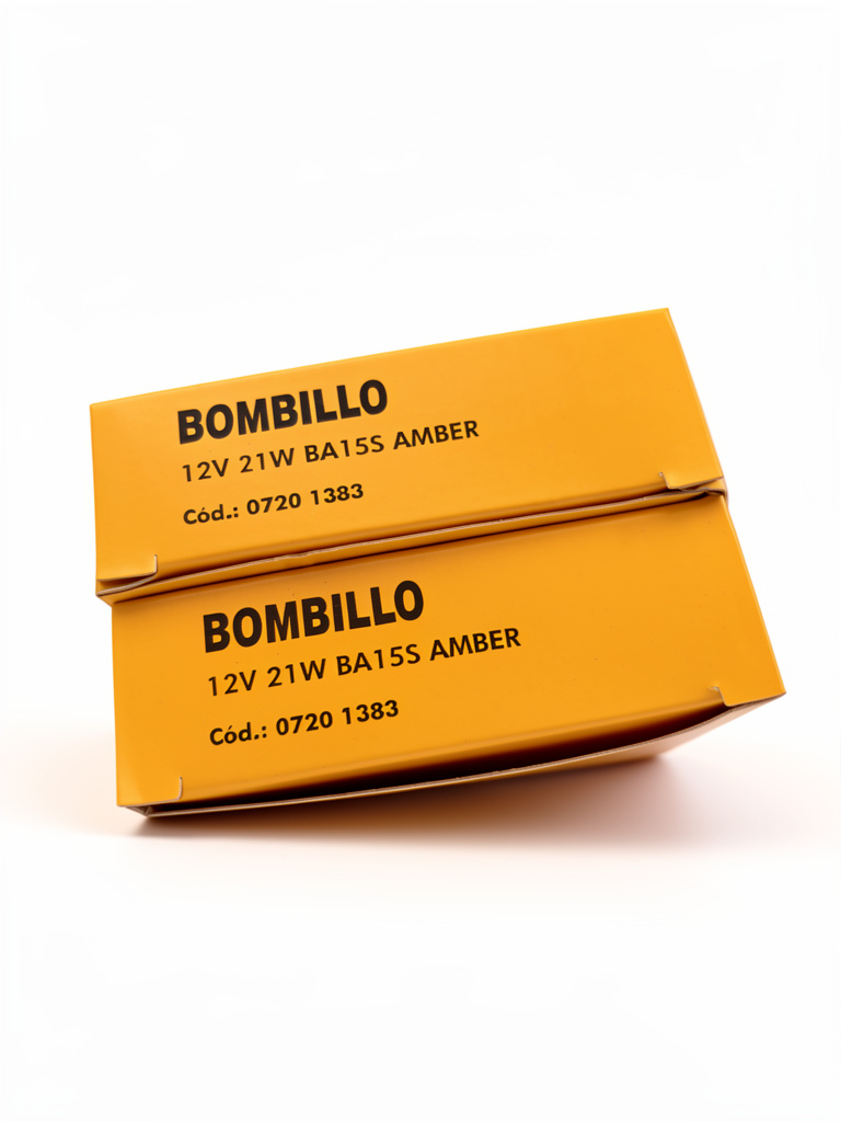 Bombillo ámbar 12V 21W BA15S
