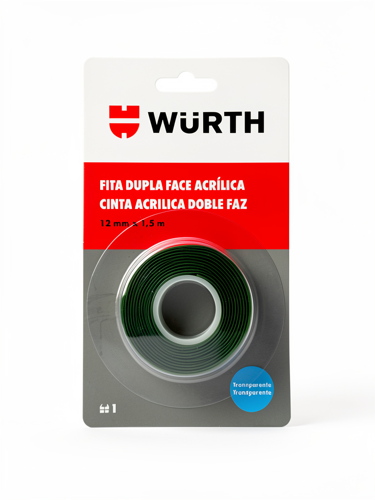 Würth cinta doble faz acrílica transparente