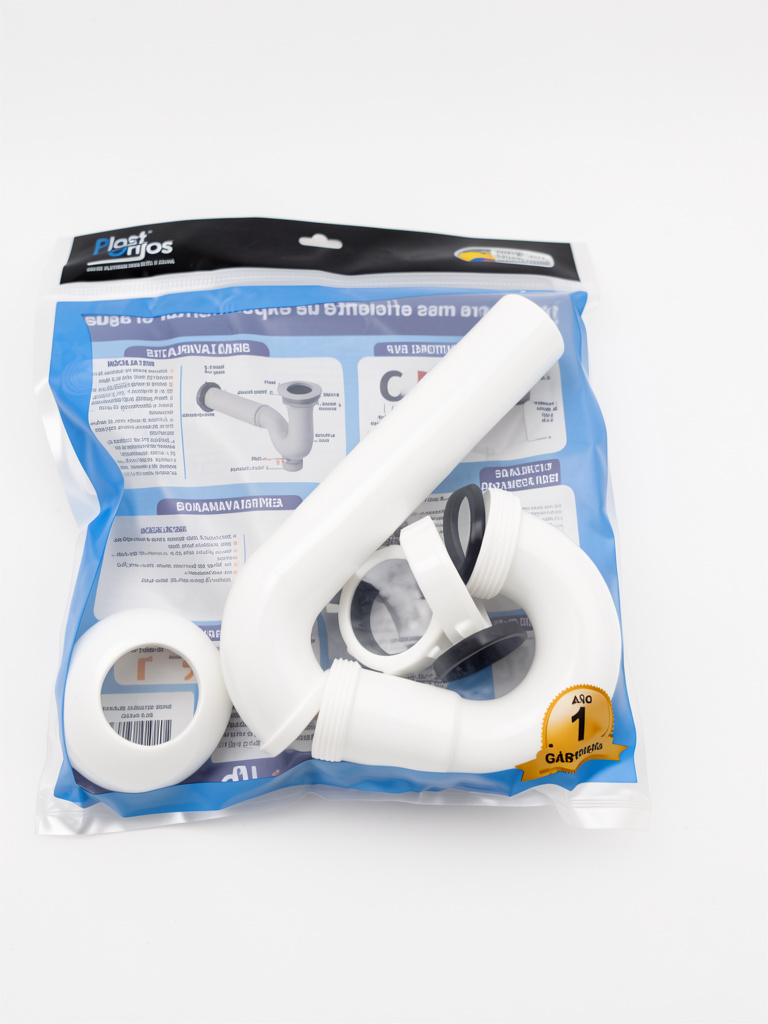 Kit sifon plastico blanco en p