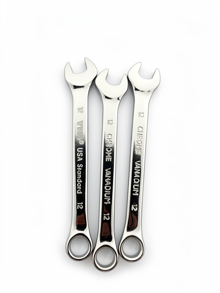 Llaves combinadas cromadas 12mm