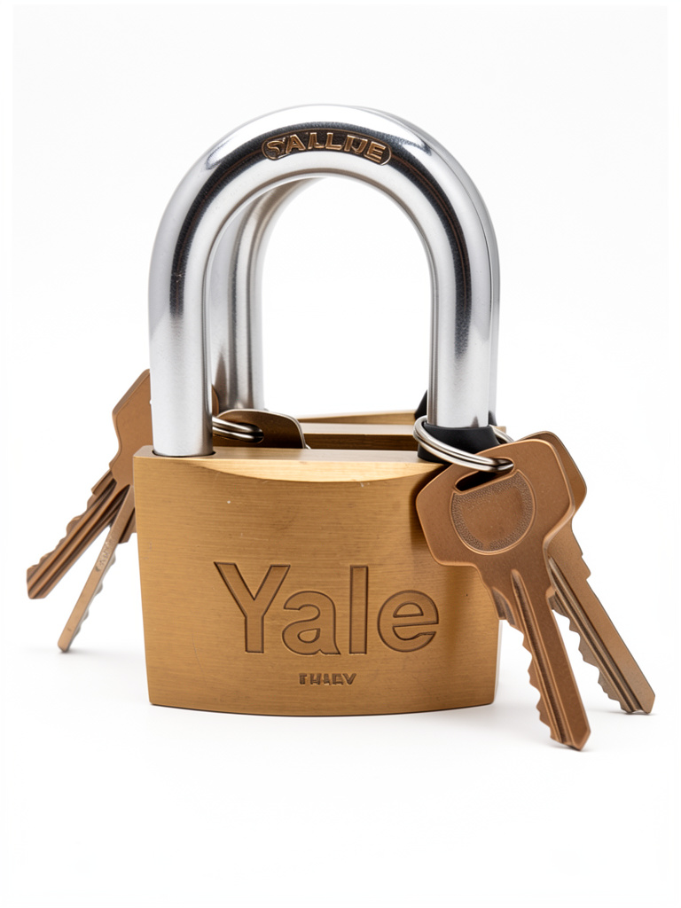 Yale candado bronce grande