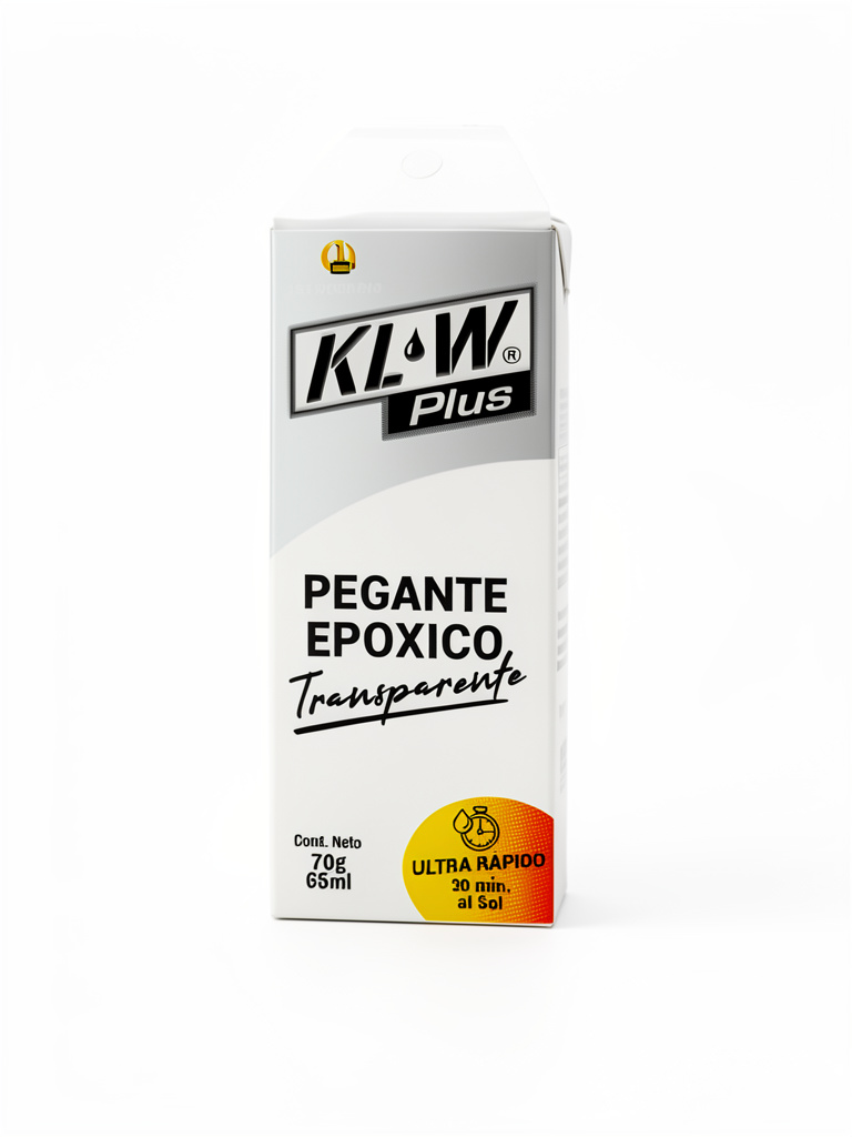 KLM Plus pegante epoxico transparente