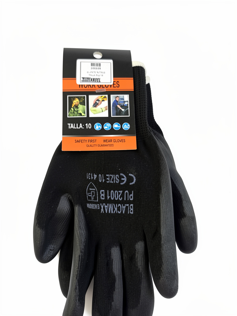 guantes negros talla 10 NITRILO