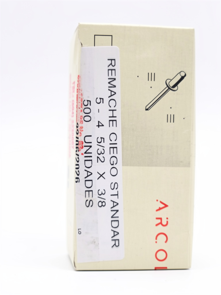 Arcoli remache ciego standard 5-4 5/32 x 3/8
