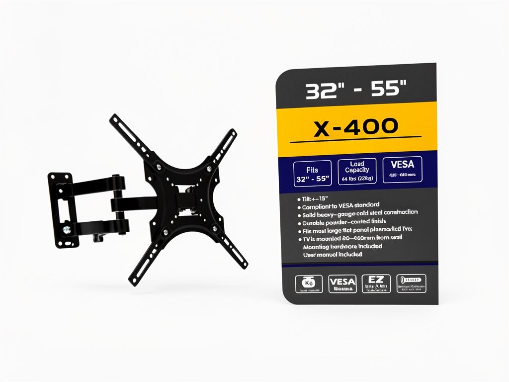 X-400 Soporte TV negro