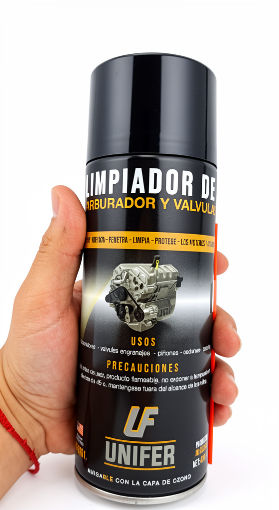 UNIFER limpiador carburador negro