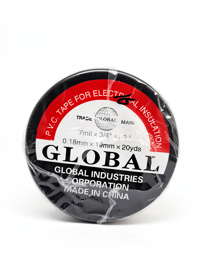 Global cinta negra PVC electrica