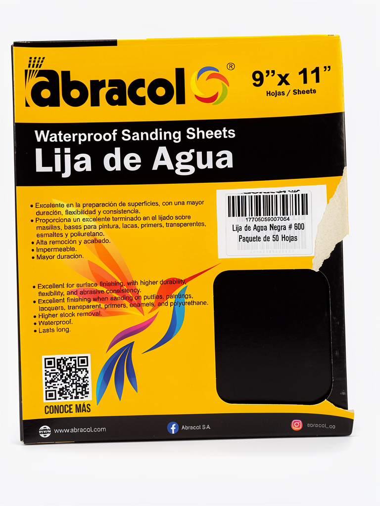 Abracol lija negra #600