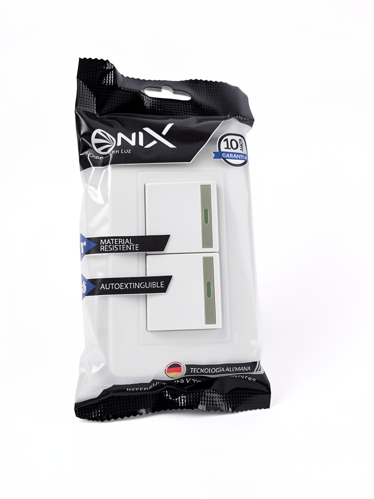 Onix interruptor blanco doble
