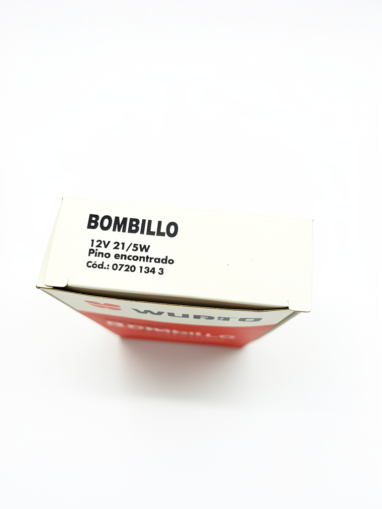 Bombillo 12V 21/5W  pino encontrado