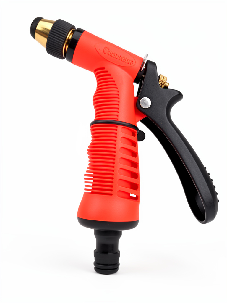 Rociador rojo ajustable