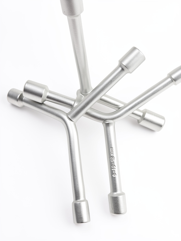 Llave cruz plateada 8-10-12 mm