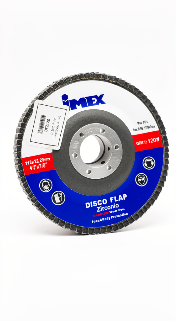 IMEX disco flap zirconio 4 1/2" grit 120#
