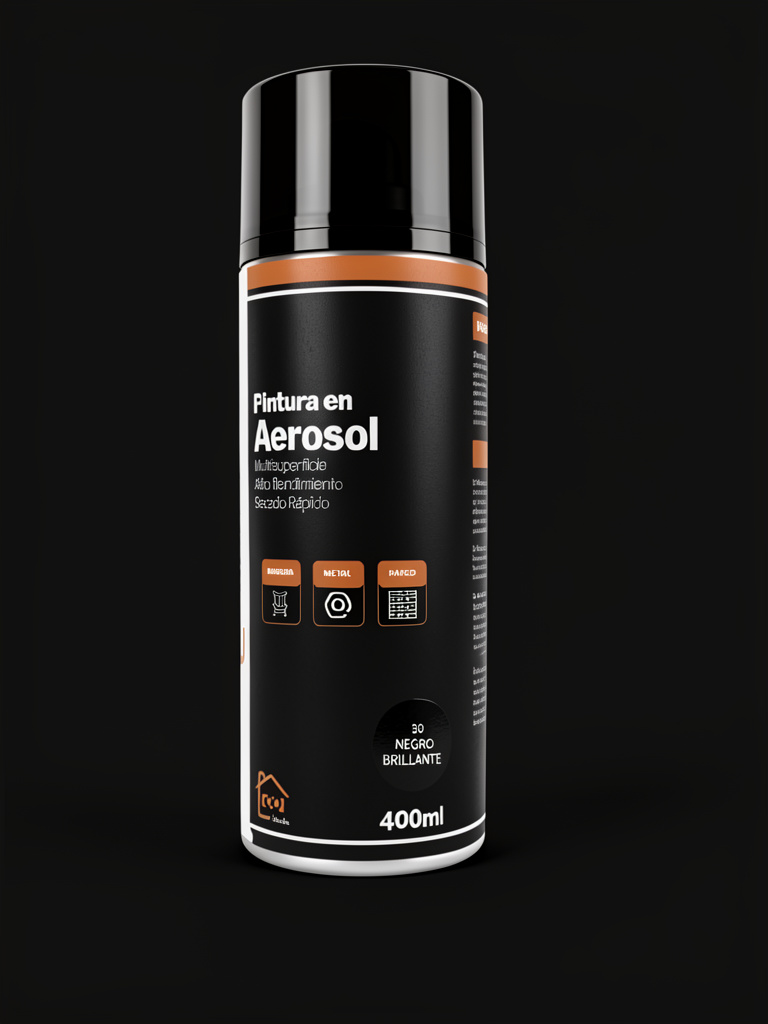 negro  brillante 400ml