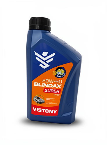 20W50L VISTONY BLINDAX SUPER ACEITE DE MOTOR GASOLINERO MUTIGRADO API SP X 1/4 GALON (0.946 LITROS)