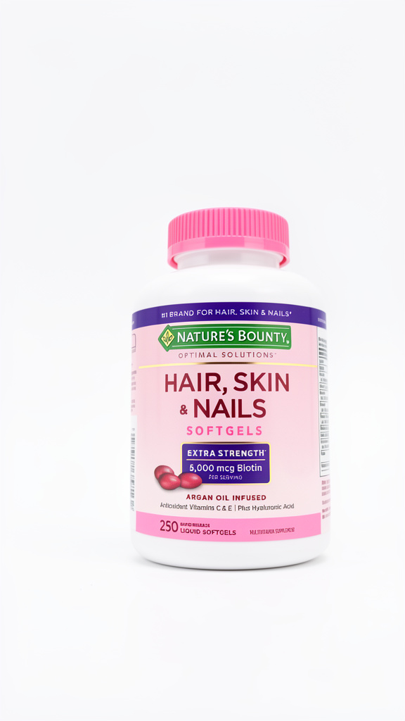 HAIR SKIN NAILS NATURES BOUNTY 250 sofgels