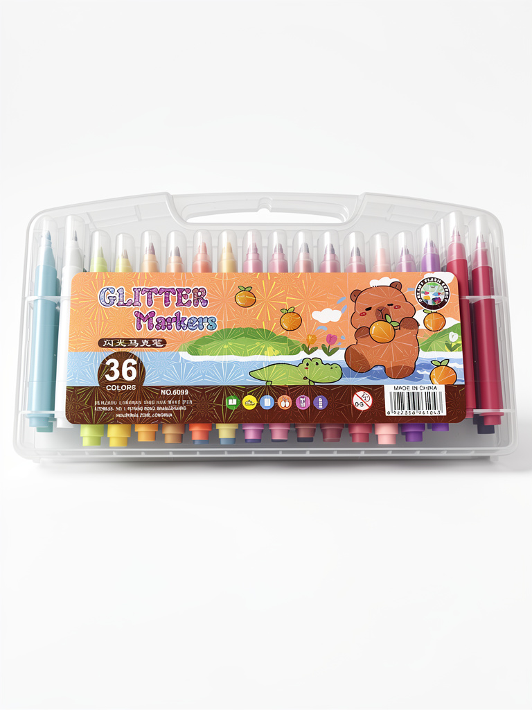 Plumones Glitter Markers 36pz