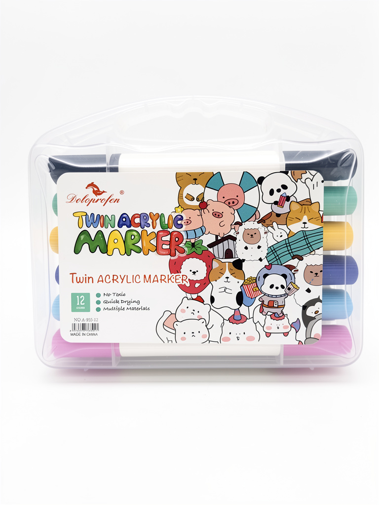 Twin Acrylic Marker 12pz