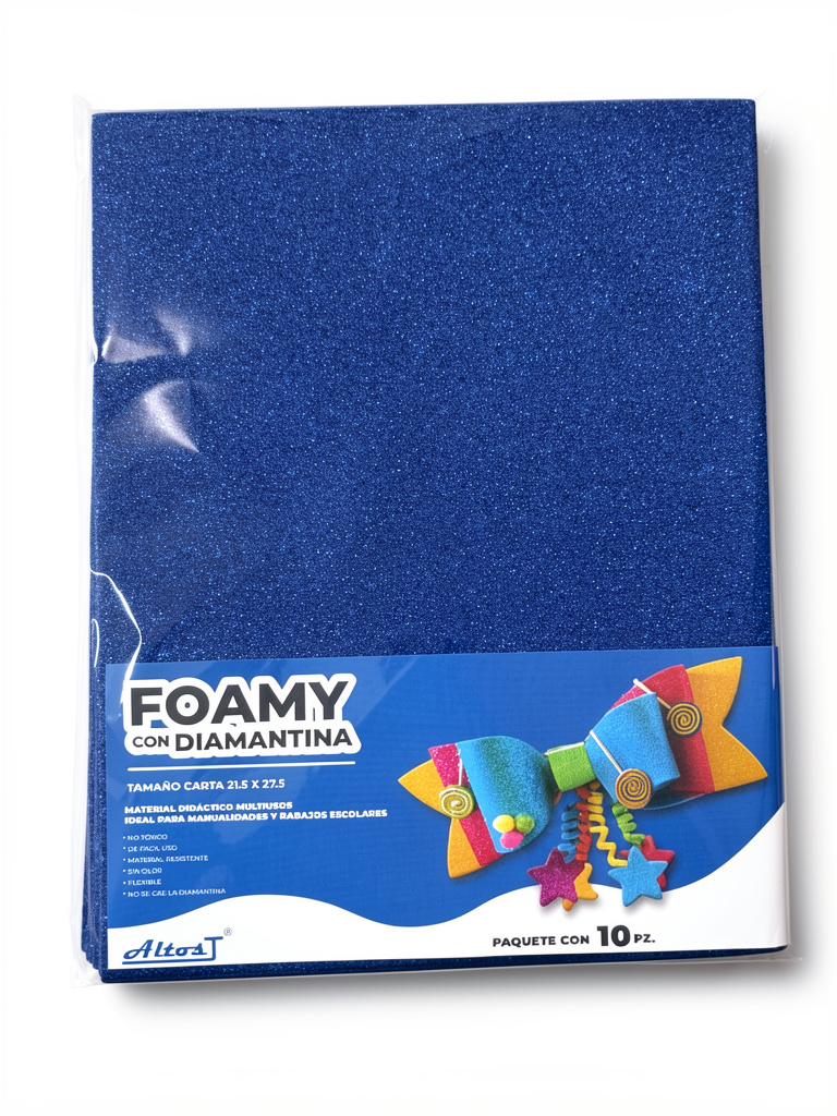 Foamy carta diamantado azul rey