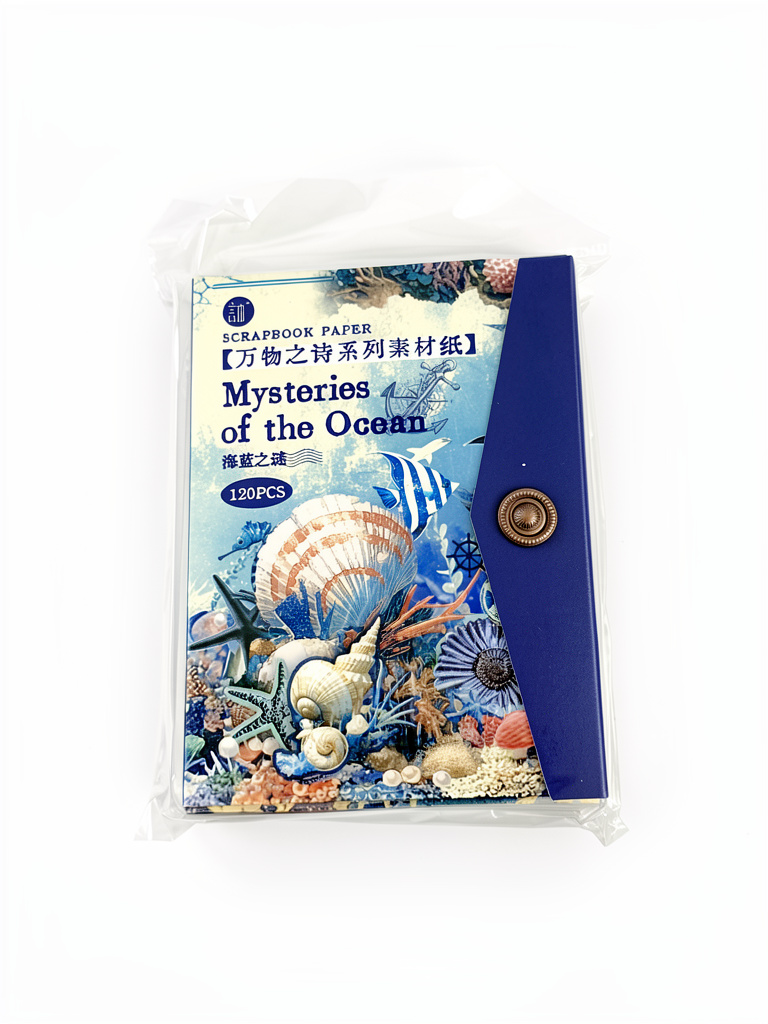 Libreta ScrapBook Paper Mysteries Of the Ocean