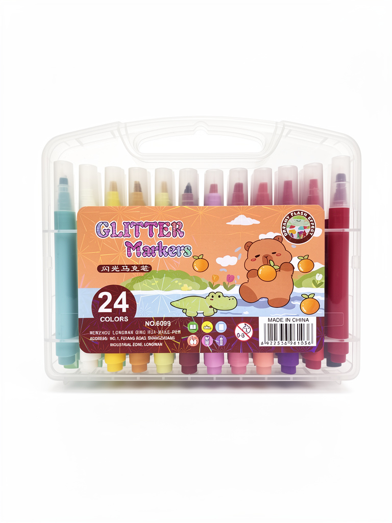Plumón Glitter Markers 24pz