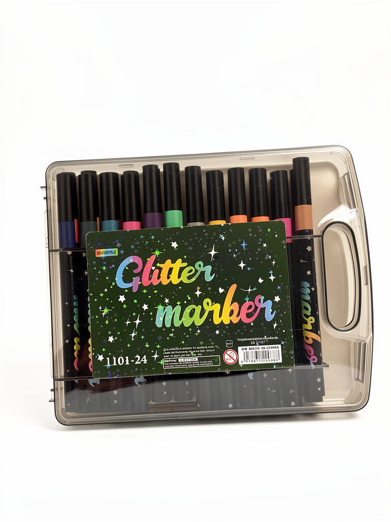 Plumón Glitter Marker 24pz