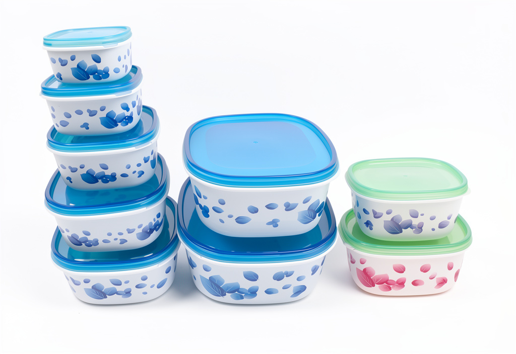 Tupper decorados 7pz