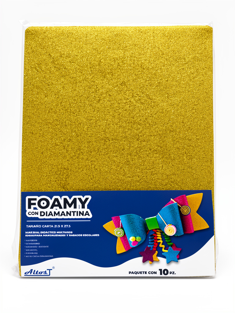 Foamy carta diamantado mostaza
