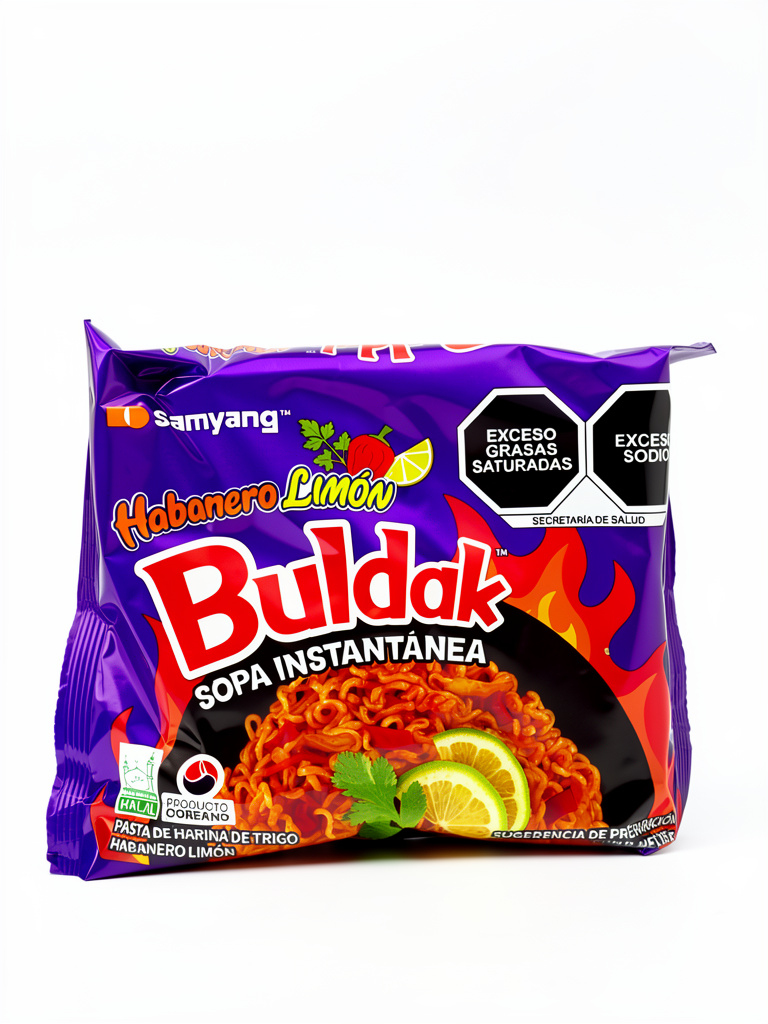 Sopa Instatanea Sabor A Habanero Limon Buldak