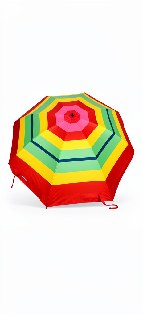Sombrilla roja para playa 2m