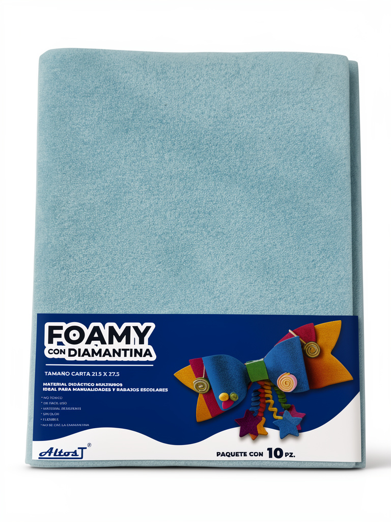 Foamy carta diamantado azul turquesa