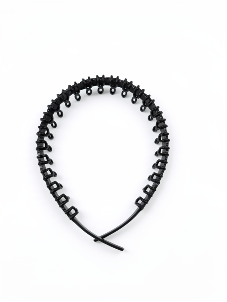 Diadema negra con dientes