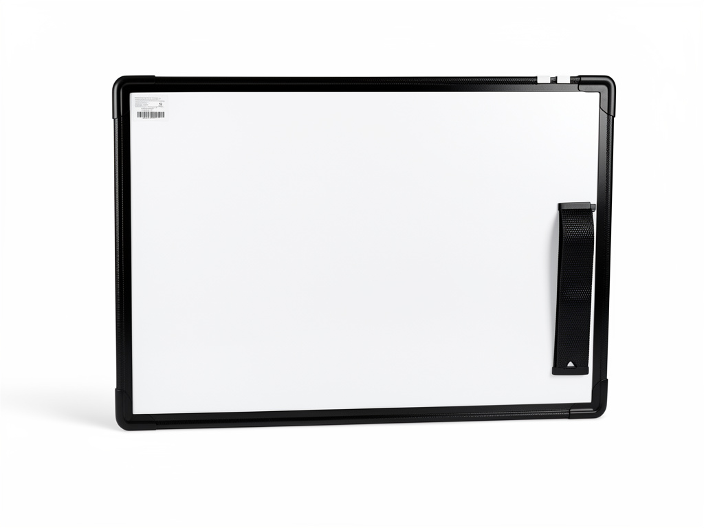 Pizarron blanco borde negro 40x60