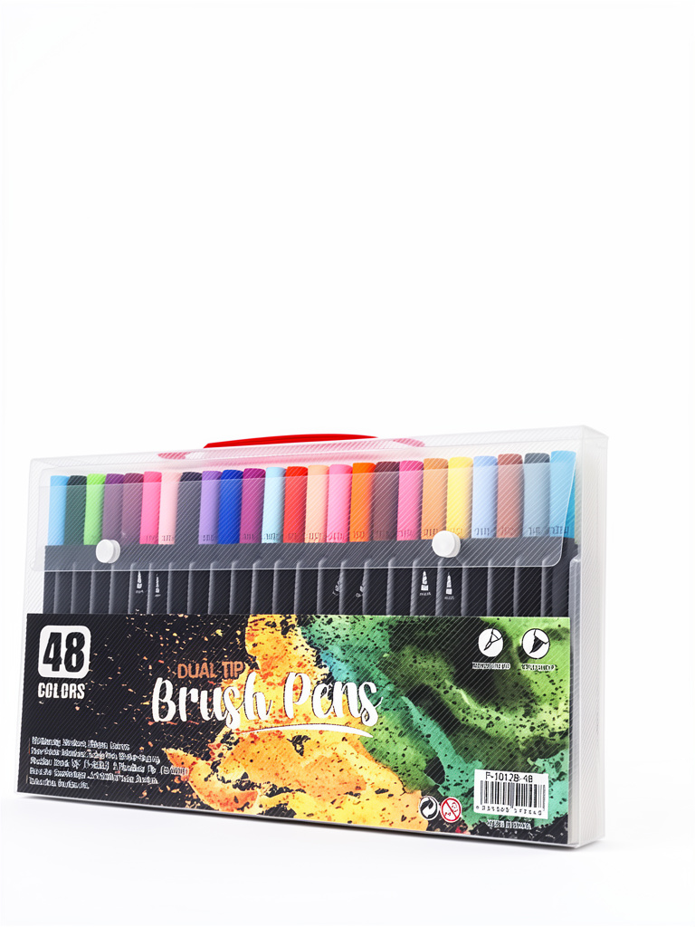 Plumón Dual Tip Brush Pens 48Pz