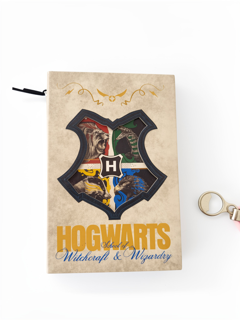 Libreta Hogwarts beige