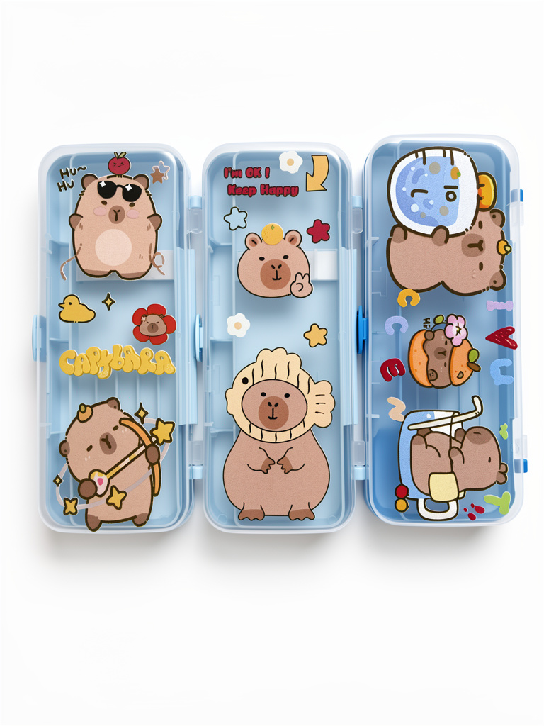 Lapicera capybara de plástico