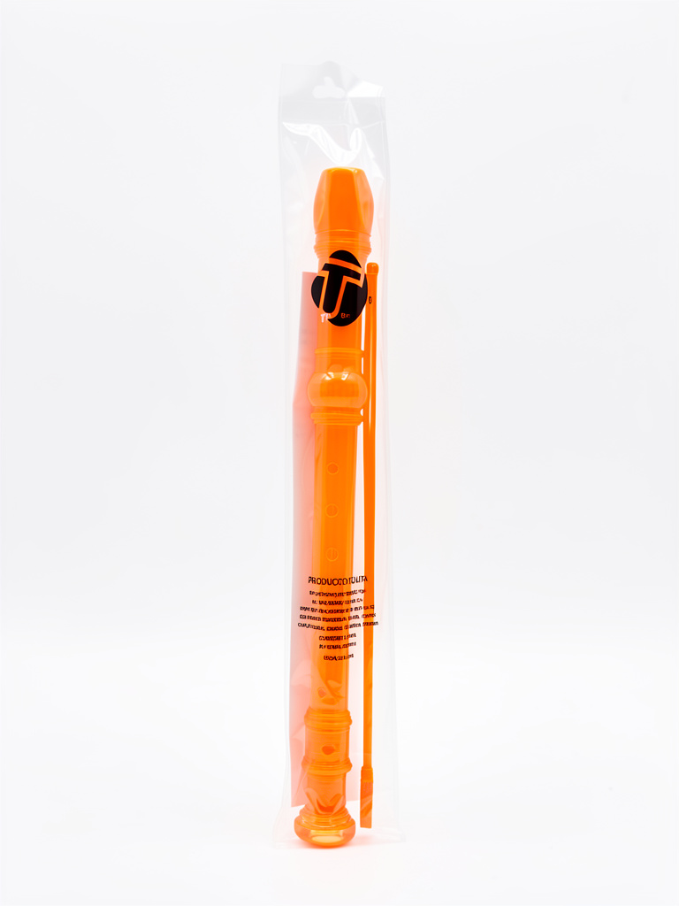 Flauta neón naranja